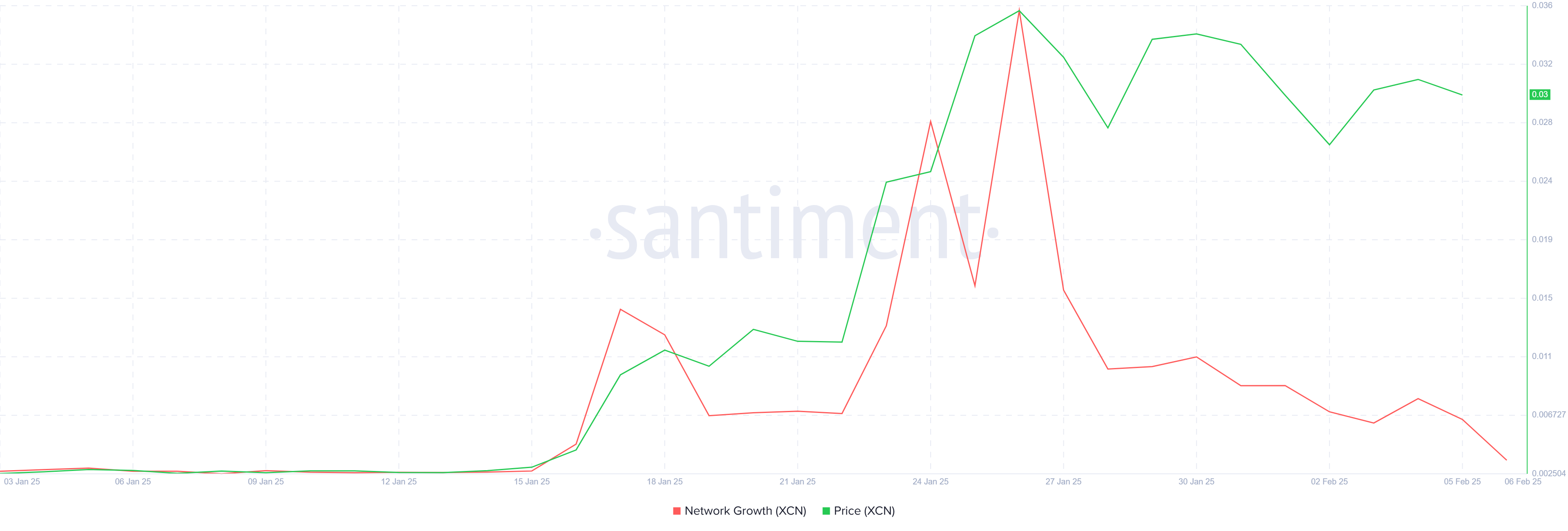 XCN Network Growth