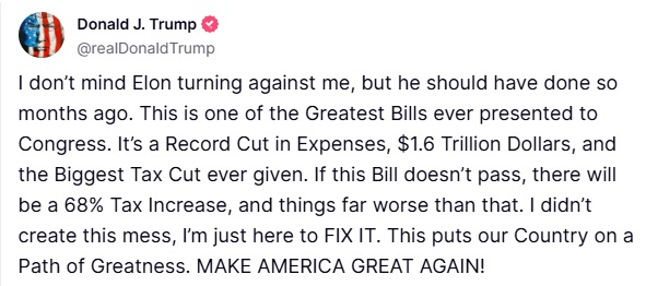 Trump Angriper Elon Musk